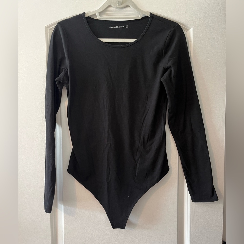 Black long sleeve bodysuit